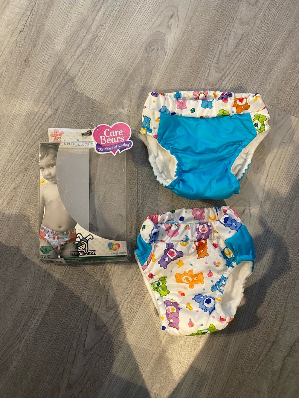 Brand New Kangacare Care Bears Reusable Swim Diaper - Blue & Multicolor - Kids